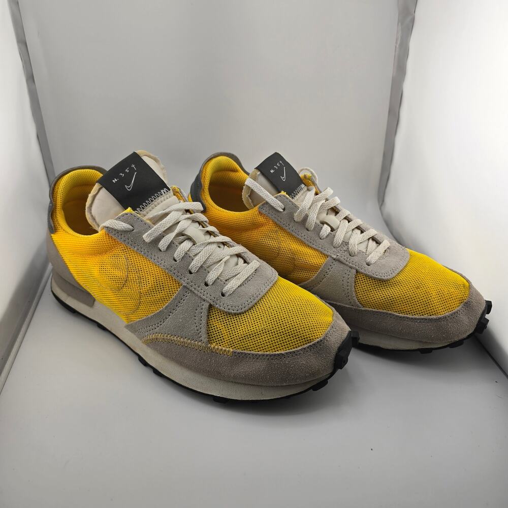 Nike Daybreak Type N354 Mens 9.5 Yellow Gray Laser Orange